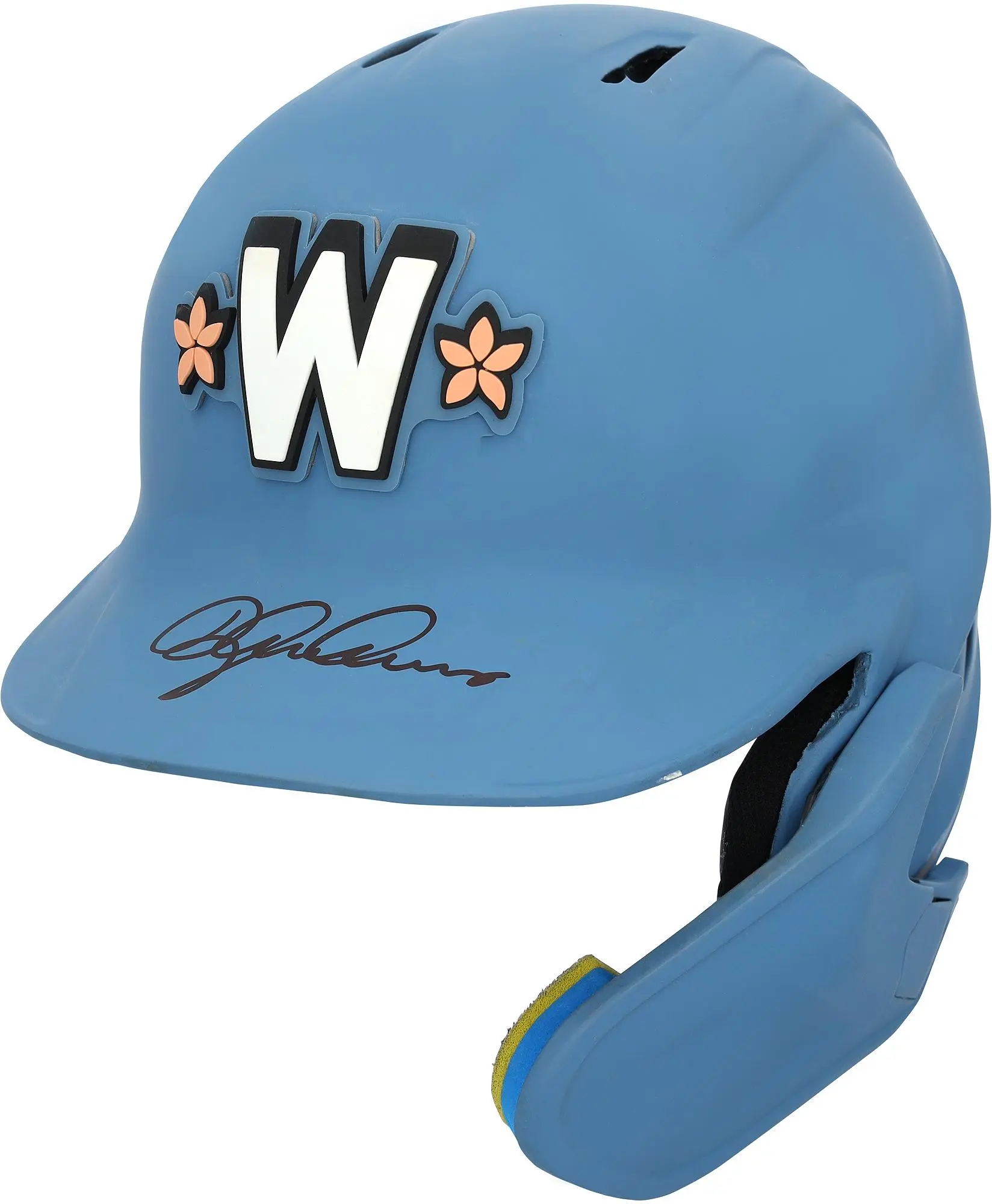 Dylan Crews Washington Nationals Autographed Game-Used #3 Blue City Connect Batting Helmet vs. Philadelphia Phillies on March 29 and vs. St. Louis Cardinals on May 10, 2025 - Fanatics Authentic Certified