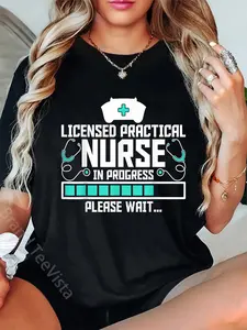 100% Cotton Future LPN Nurse - Licensed Practical Nurse in Progress T-Shirt