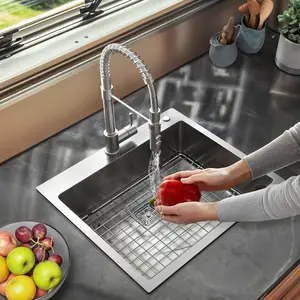 YITAHOME Drop In Kitchen Sink Top mount 304 Stainless Steel Sink with Accessories 16 Gauge Single Bowl RV Sink for Workstation, Bar Sink blanco  truffle  sink vivi  sink