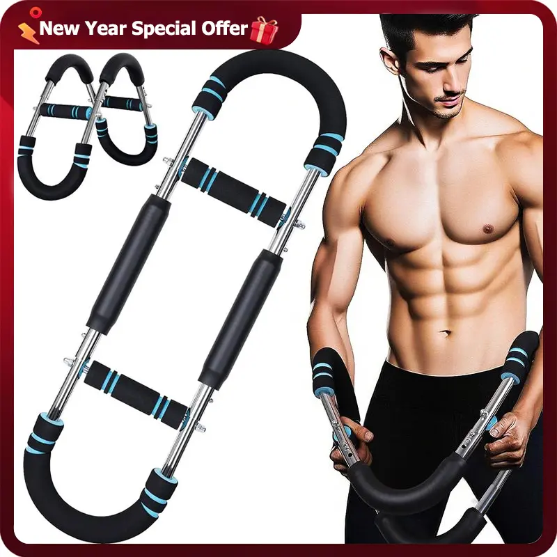 Dealsforyoudays： Arm trainer,Trainer Adjustable chest exercise to strengthen chest and arm muscles, men's fitness equipment, detachable portable, spring resistance, Portable home fitness equipment,Gift for Christmas,New Year