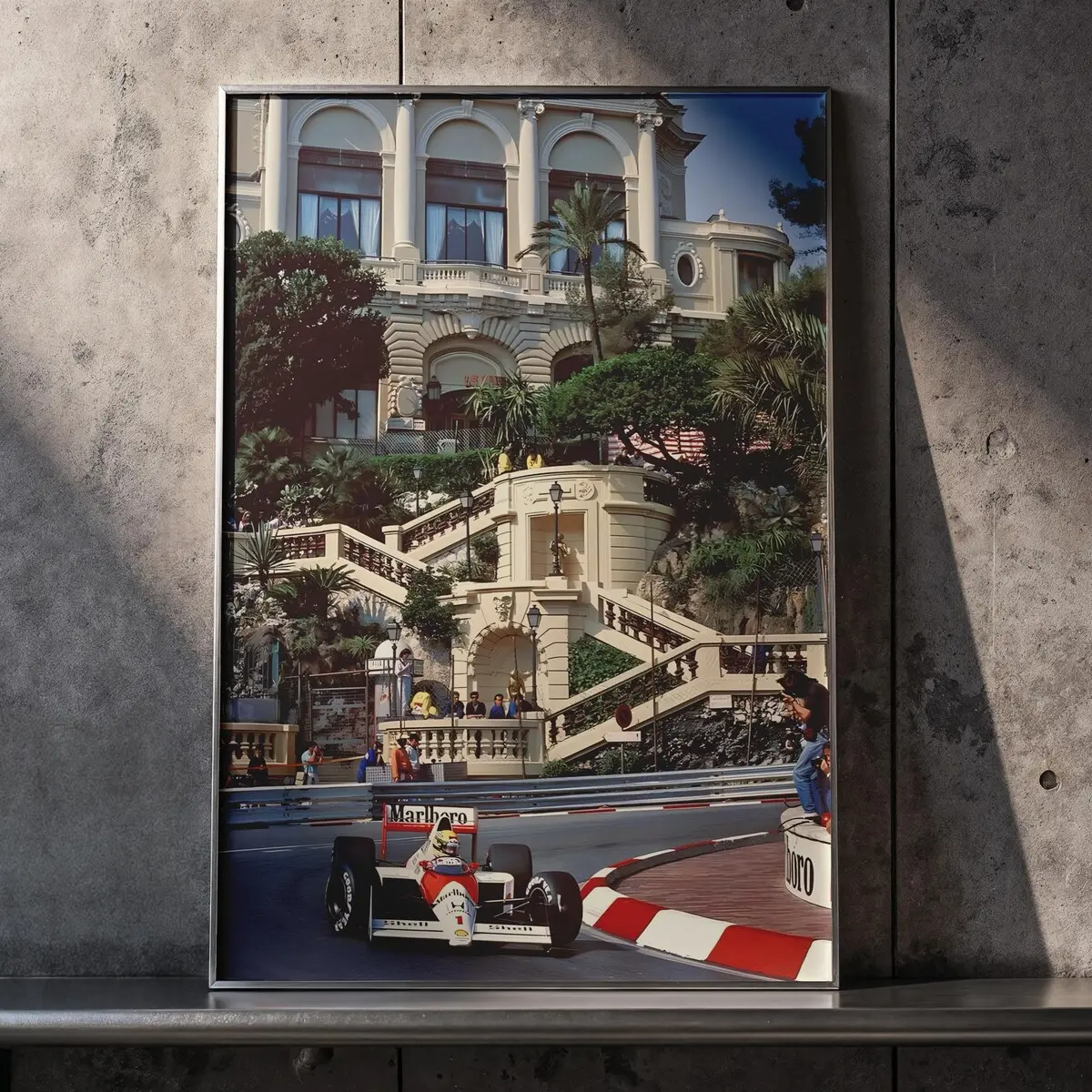 Vintage Monaco Grand Prix Poster, Legendary F1 Racing Car Print