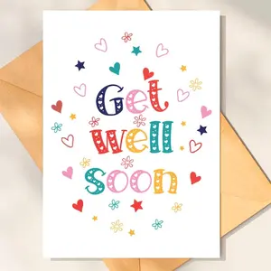 Get Well Soon Card - Get Better Soon Card, Thinking of you Card, Sympathy Card, Thinking of You Card, Condolence Card, Sending Hug Card