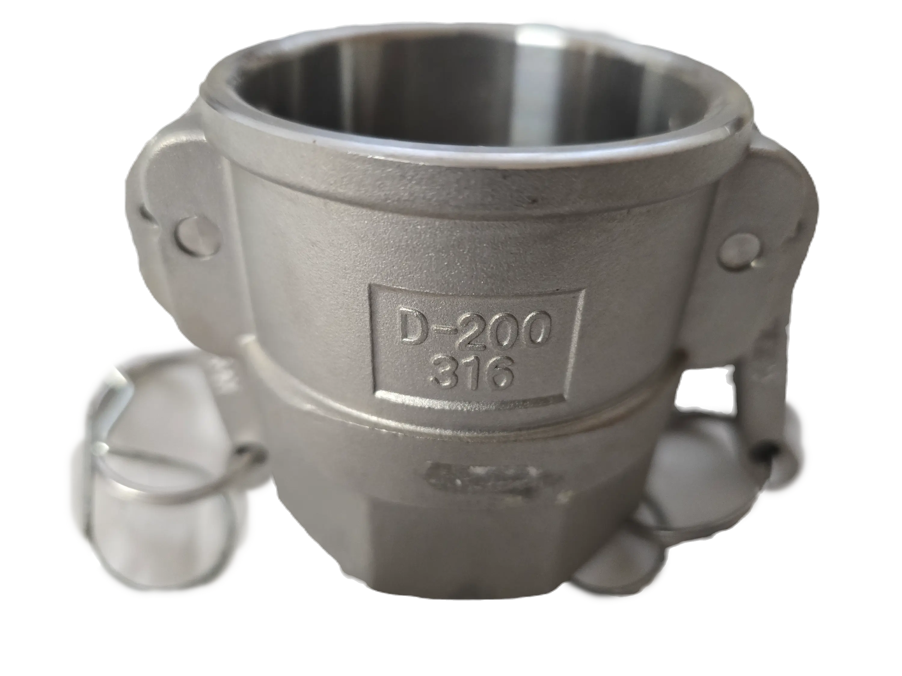 Dixon G200-D-SS Global Cam & Groove Type D Coupler - 2" Female Coupler x 2" Female NPT (316 Stainless Steel)