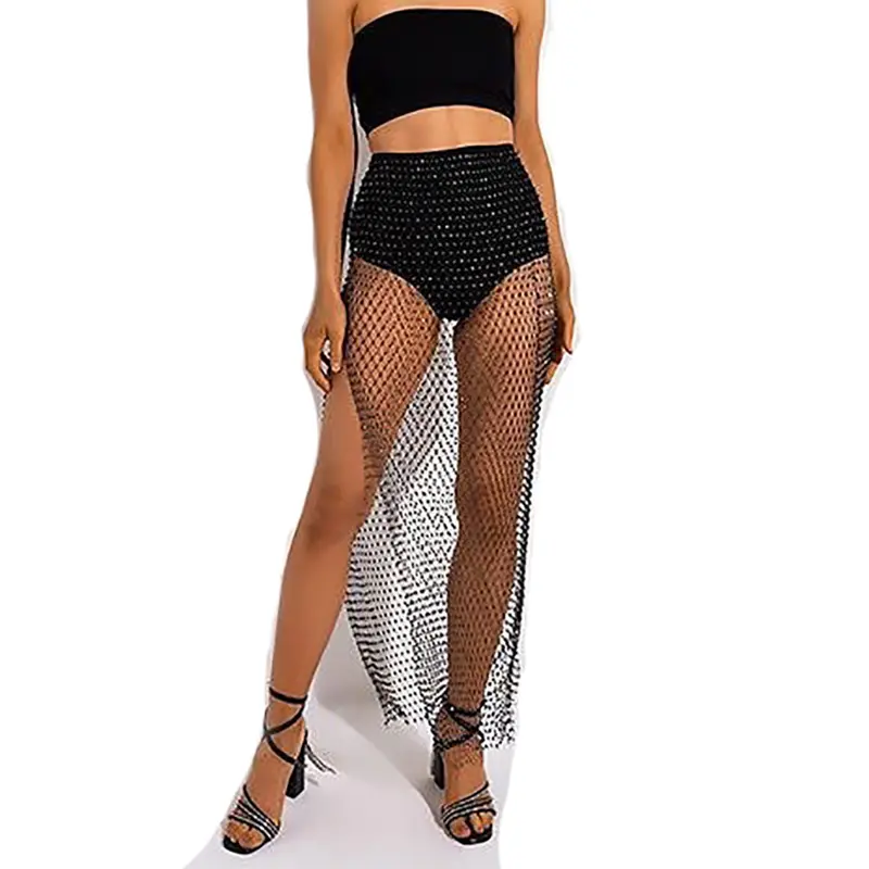 slim fit dress slacks BLACK FISHNET FESTIVAL DRESS