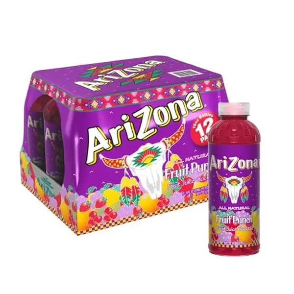 AriZona Fruit Punch | Fruit Juice Cocktail | 16 Fl Oz (12 Pack) AriZona Fruit Punch | Fruit Juice Cocktail | 16 Fl Oz (12 Pack)