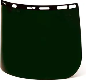 Pyramex S1035 Dark Green Tinted Polythylene Face Shield 8"x15.5"x.040"
