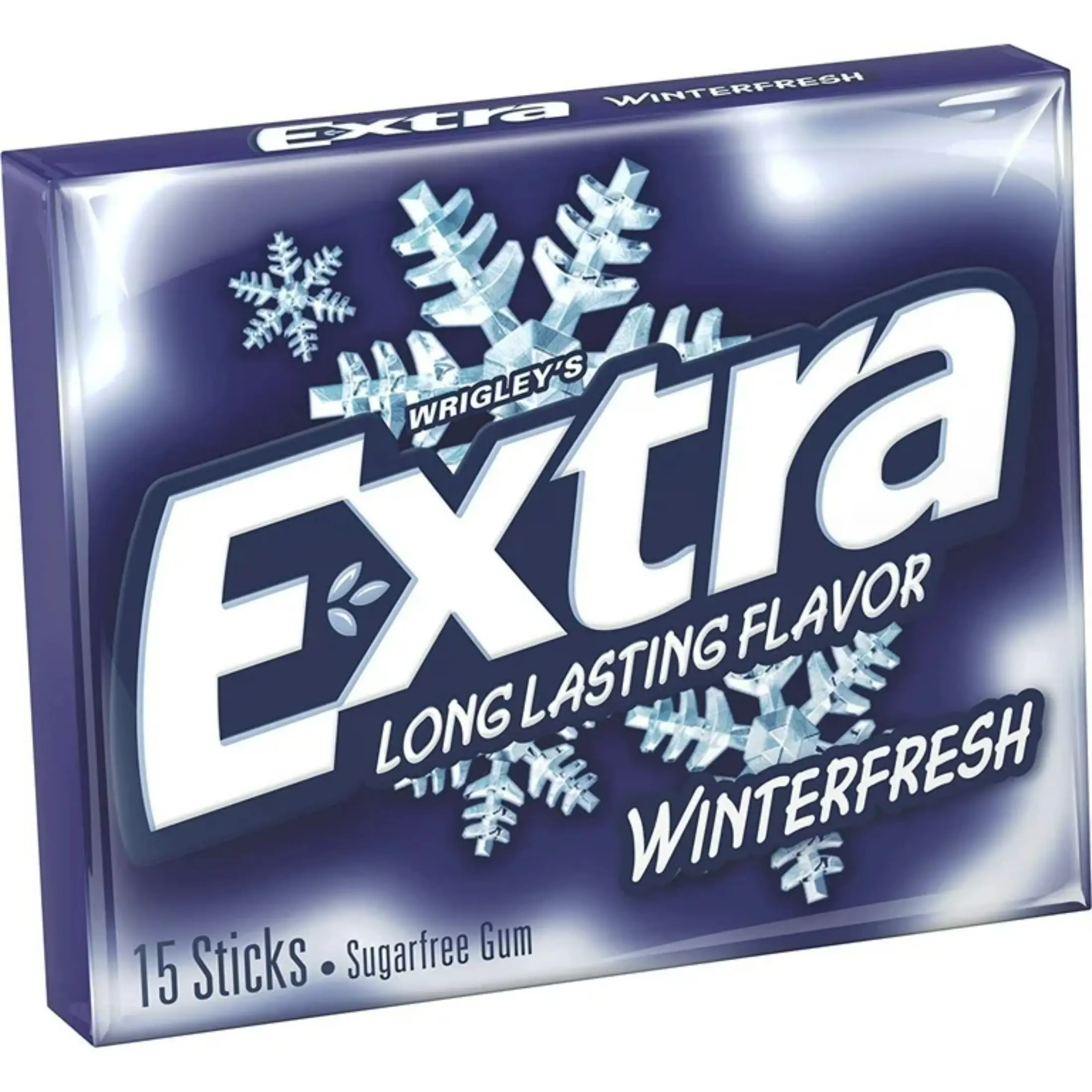10x Wrigley's Extra Winterfresh Sugar Free Chewing Gum - Cool Mint Mints Pocket Pack Snack Candy 15ct