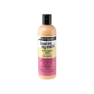 Aunt Jackie's Knot On My Watch Instant Detangling Therapy Haircare Oil - Olive-Infused, Moisture-Boosting Treatment for Curly Hair, 12 oz