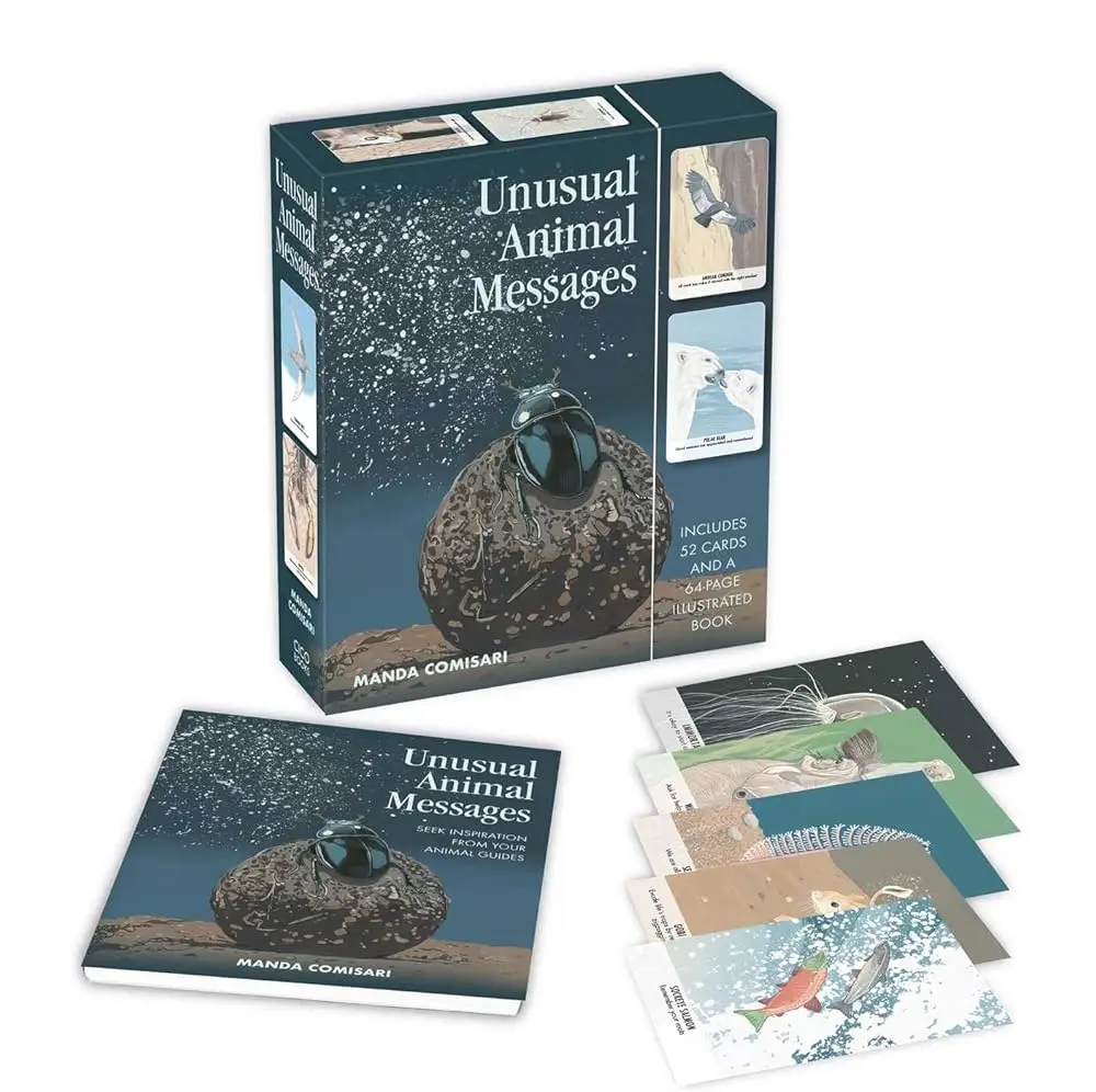 Unusual Animal Messages Oracle Deck - 52-Card Set with 64-Page Illustrated Book for Personal Transformation, Daily Reading, Lessons & Guidance (Toys & Hobbies, Games & Puzzles, Card Games)
