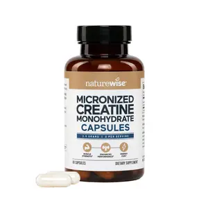 NatureWise Micronized Creatine Monohydrate Pills, 2500mg Per Serving - Creatine for Women & Men - Pure, Unflavored, Supports Lean Muscle Mass, Endurance - USA Manufactured