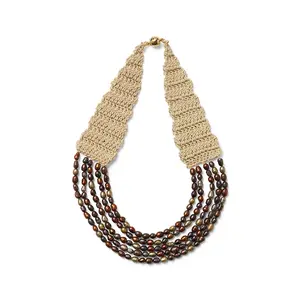 Freshwater Pearl Crochet Necklace