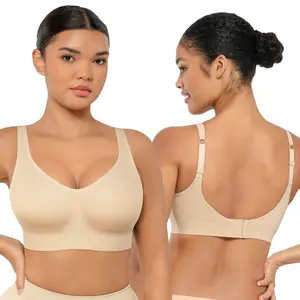 FeelinGirl Daily #LiveStream  Comfort Wireless Shaper Bra Padded Full Coverage Everyday Bras Comfort Womenswear