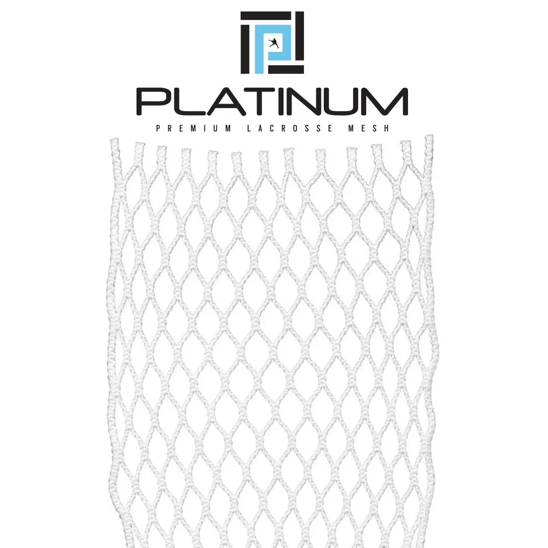 Lacrosse Unlimited Platinum Mesh - Lightweight Poly-Mesh with 10 Diamond Tight Pattern, Suitable for All Levels of Play, Weatherproof, Diamond Knit, One-Piece, All Positions