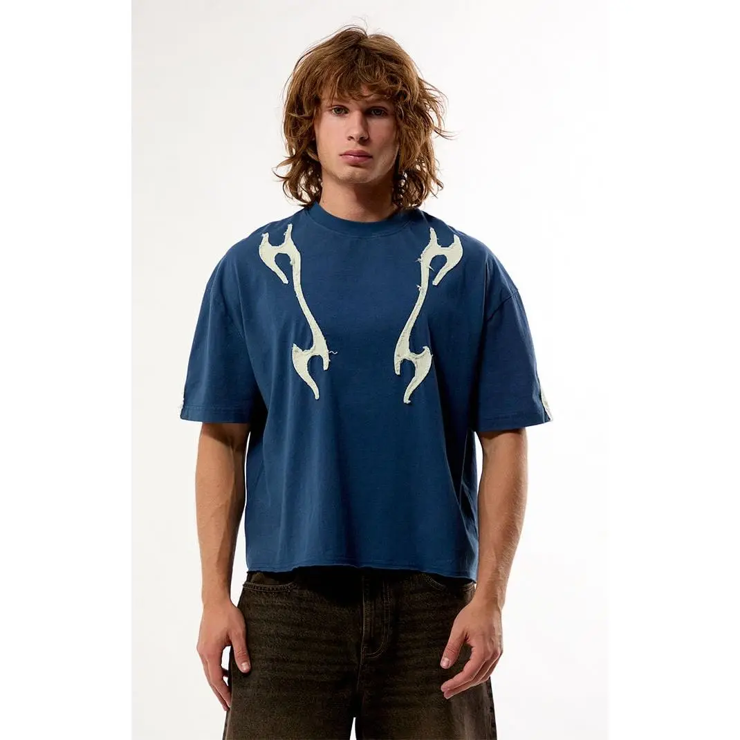 Pacsun Men's Abstract Flame Knit T-Shirt