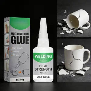 50g Multipurpose Waterproof Transparent Glue, Quick-Drying Adhesive for Ceramic, Glass & Wood, Strong Bond Universal Glue for Home Repairs