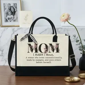 Mom Tote Bag - Christmas, Birthday Gifts For Mom, Mama, Bonus Mom, Stepmom Xmas Gifts Idea For Women TQN3030NTH