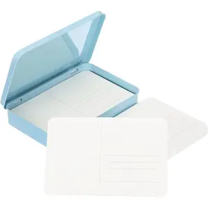 24 Sheets Watercolor Postcards, 4x6 Blank Watercolor Paper Post Cards 140lb/300gsm Journal 100% Cotton Paper Bulk for Mailing Paint DIY Art Invitations Greeting, Blue - Smooth