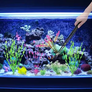 Aquarium Tweezers Set, 2-Piece Stainless Steel Aquarium Tools, Includes Straight & Bent Tweezers, Perfect for Aquatic Plants & Feeding Reptiles