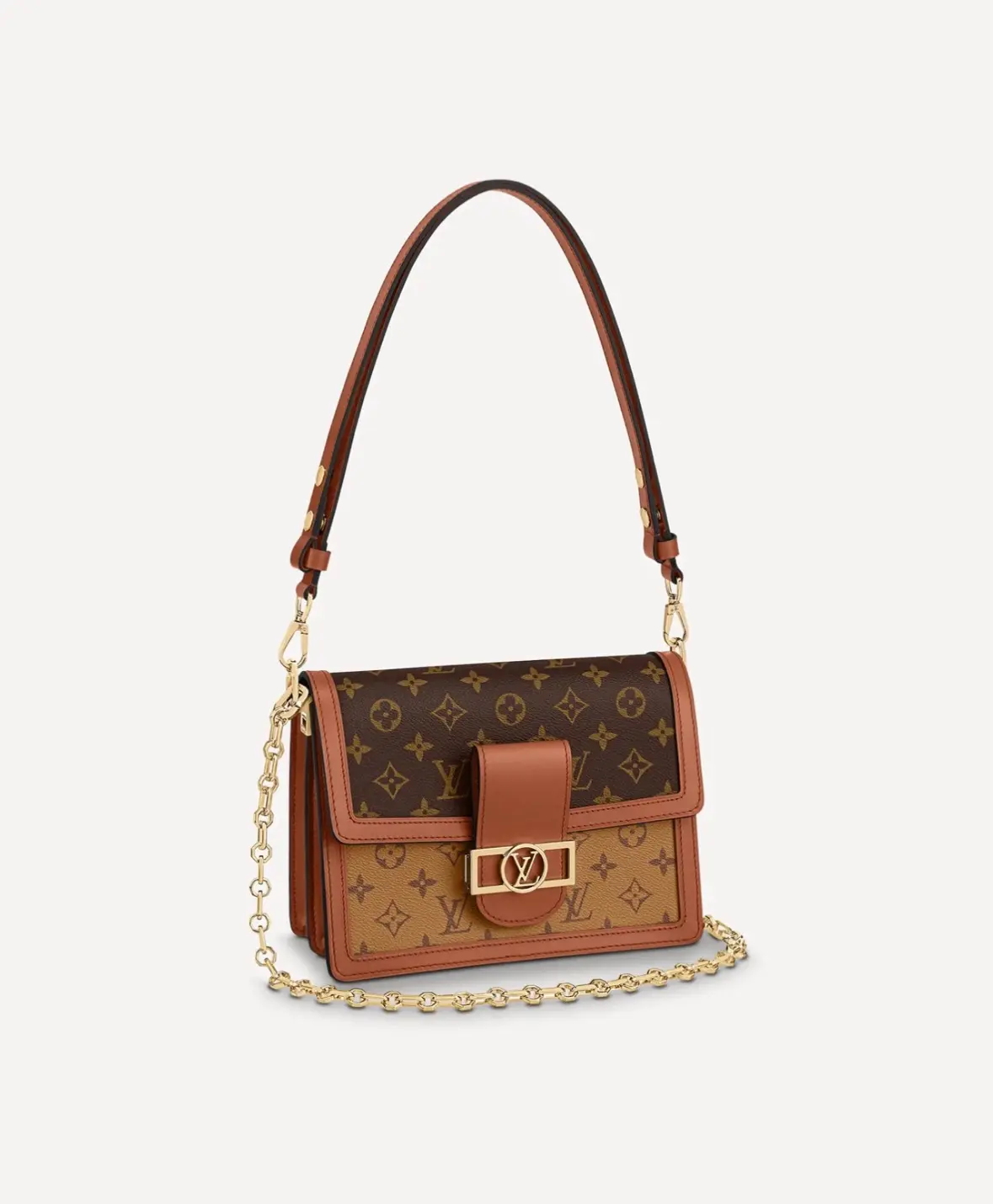 Pre-owned Louis Vuitton Dauphine MM Excellent Monogram Canvas Crossbody Shoulder Bag (2505094), Crossbody Bags