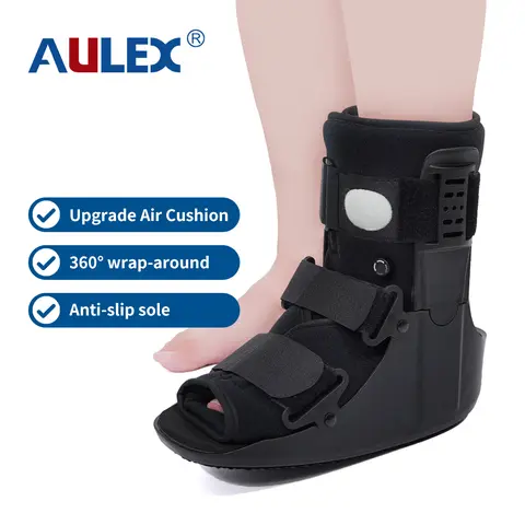 Aulexmed Air Support Boot [DealsForYouDays] - Unisex Ankle-Support Shoe, Inflatable Cushioning with Pad, Easy Adjustable Fit Hook & Loop, Improved Stability, Lightweight Breathable, Daily Indoor Use Sports Protective Gear with Movement Grip