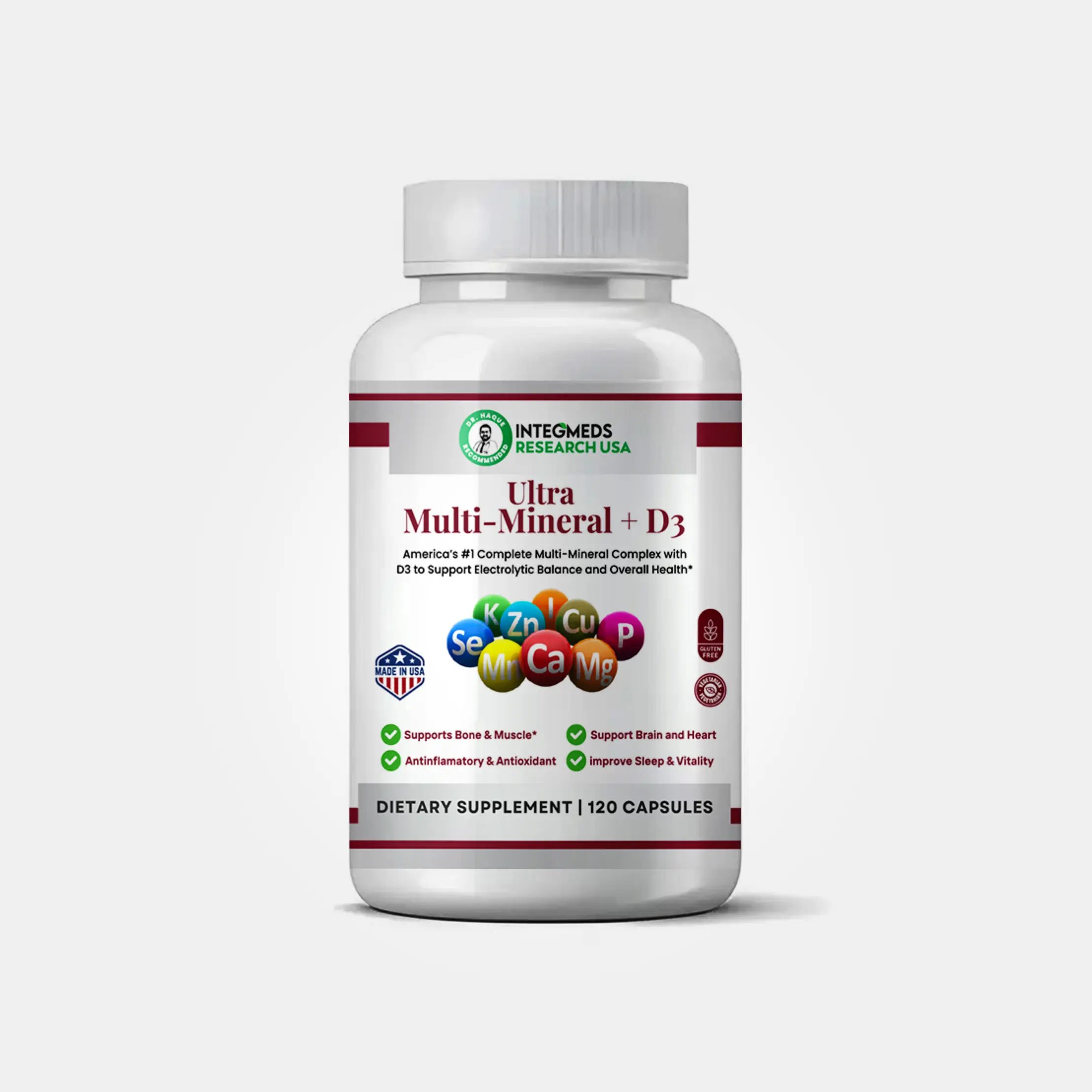 INTEGMEDS Ultra Multi-Mineral + D3 Healthcare Supplement