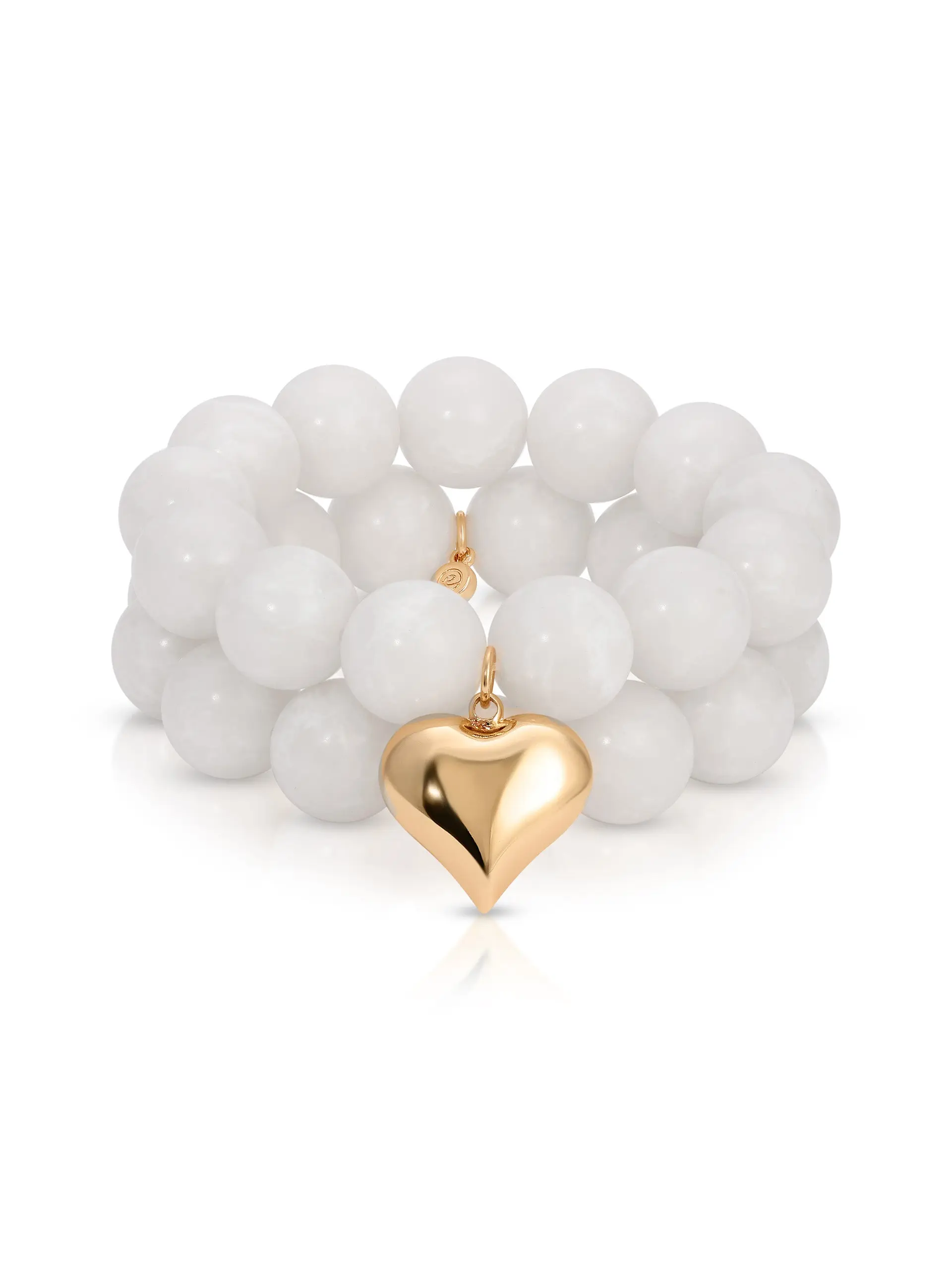 Luck and Love Bone Heart Bracelet Set Luck and Love Bone Heart Bracelet Set