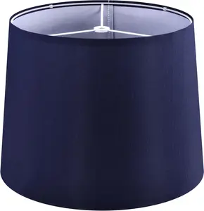 GOSO Charming Blue Lamp Shade Medium Drum,11*13*10 Inches Spider Art Deco Lampshades for Table Lamps and Floor Lamp Replace the Decorated Bedroom,Dining Room,Living Room,Simple Assembly