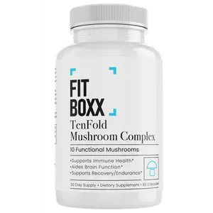 TenFold Mushroom Complex – 10 Functional Mushrooms for Focus, Immunity, Recovery & Resilience | Vegan, Allergen-Free lymphatic  support Daily Supplement Dietary