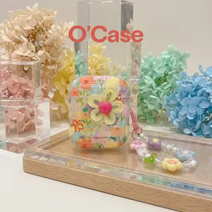 O'Case Cute 3D Flower Spring Floral AirPods Clear Case AirPods 1/2/3/Pro/Pro 2nd Gen