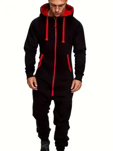 Men's winter home jumpsuit pajamas