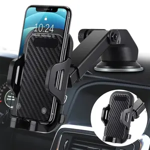 Ultimate Car Phone Holder, Cell Phone Car Mount, Military Grade Suction, No Shake, Dashboard Windshield Vent Mount, Fits iPhone Android All Smartphones