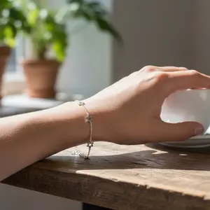 Silver 925 Bracelet with Stars
