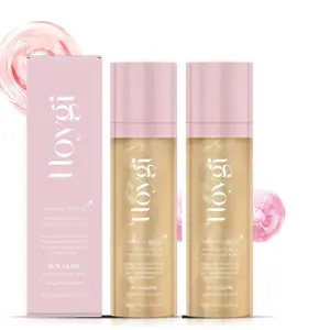 Glow Mist - Hydrating Glass Setting Spray with Shimmer, Water-Resistant & Reef-Safe - Face & Body Radiance     Moisturizing    Sunscreen SPF 50