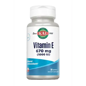 KAL Vitamin E SoftGels 1000 IU (670 mg) Natural Intoxiant Dietary Supplement Springtok Healthcare Edible Fitness Bathroom
