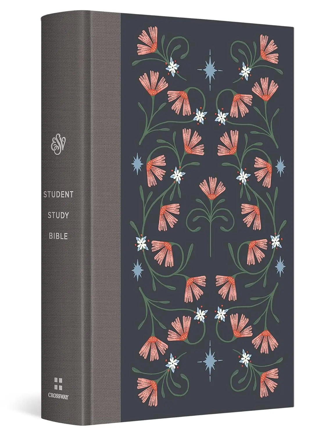 English ESV Student Study Bible, Hardcover with Flower Print, 10 Topical Articles, 80+ Maps & Illustrations, Glossary of Key Terms, 12000 Study Notes, 80000 Cross-References, Ideal Religious Birthday Gift, Esv Bibles