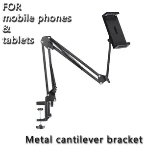 Metal Arm Stand for Phone and Tablet, Multi-Scene Adjustable, Stable and Durable, Dual Function Phone and Tablet Holder