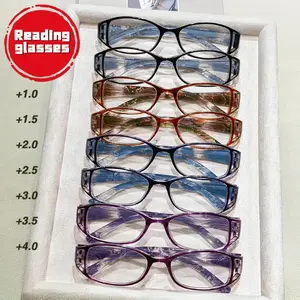 Reading Glasses, Simple Full Rim Eyeglasses for Everyday Use, Fashion Accessories for Outdoor Activities, Lightweight Durable Glasses