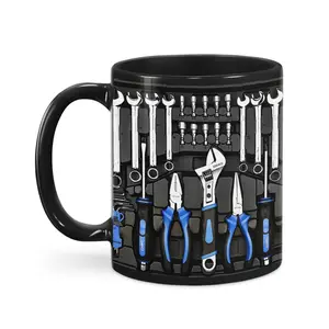Mechanic Coffee Mug, Mechanic Toolbox Set Mugs, Car Mechanic, Handyman Tool Kit Wrenches, Machinist Tool, Gift for Husband, Christmas Gifts