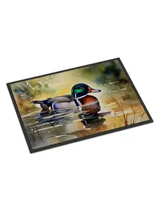 Carolines Treasures DAC3281JMAT Wood Duck Doormat, 24 x 36 in., Durable Unisex Indoor-Outdoor Wash-Free Doormat