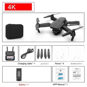 E88 Pro Foldable Quadcopter Drone - WIFI FPV, HD 4K Camera, Altitude Hold