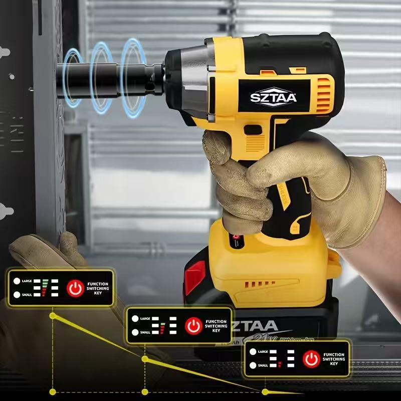 Cordless Impact Wrench 1/2-inch, High Torque 1200N.m, Compact Wrench w/ 1X 4.0Ah B