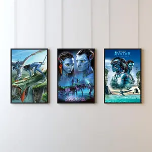 Avatar Wall Art Set Pandora Movie Poster Print Fantasy Room Decor for Fans (set of 3)