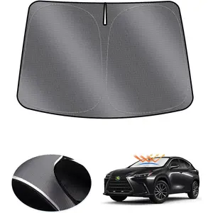 Windshield Sun Shade for 2022-2025 2026 Lexus NX NX250 NX350 NX350h NX450h+ Accessories, UPF50+ Reflective Front Window Sunshade for Lexus NX Foldable Sun Visor Protector Keep  Cooler