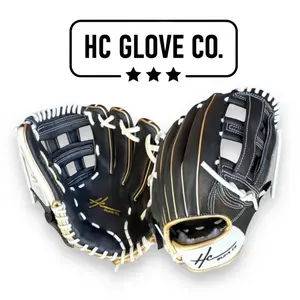 HC Glove Co - Elite Glove Black/White/Gold