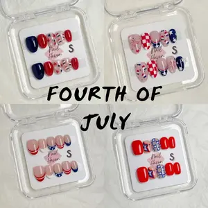 NailHaven| holiday nails collection | Fourth of July designs||  |cute nails| nails | acrylic press-on| fake nails |Handmade | high quality Press on nails 10 pcs|reusable nails|nail art|nail charm|handmade press ons|uña sacri lic as