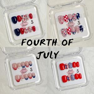 NailHaven| holiday nails collection | Fourth of July designs||  |cute nails| nails | acrylic press-on| fake nails |Handmade | high quality Press on nails 10 pcs|reusable nails|nail art|nail charm|handmade press ons|uña sacri lic as