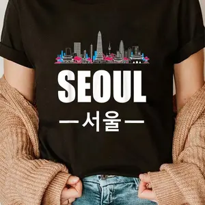 100% Cotton Seoul Kpop South Korea Korean Pop Gift T-Shirt