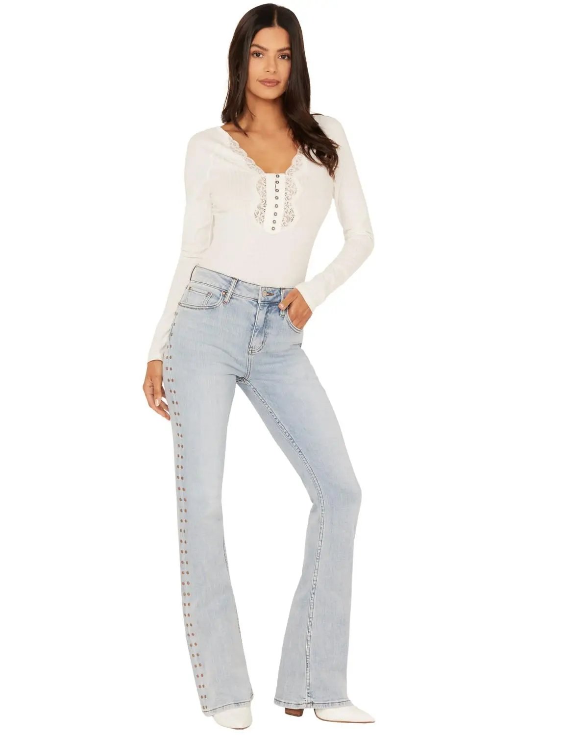 Idyllwind Women's Granada Gypsy High Rise Studded Side Seam Bootcut ...