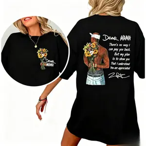 Ship Within 24 Hours Happy Mothers Day Dear Mama Tupac 2Pac Quote Graphic T Shirt Cotton Relaxed Fit Vintage Unisex For Men Women Rapper Hip Hop Mom Gift Casual Daily Wear.