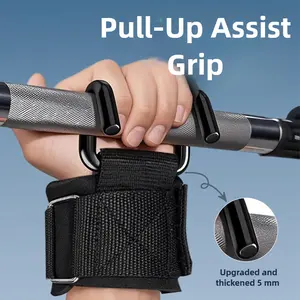 Fitness auxiliary force hook Pull-up hanging horizontal bar, wrist guard, grip hook, glove belt, deadlift lumbar spine assist belt